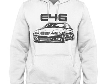 E46 Sweatshirt met capuchon M3 Hoodie Auto Racing Hoodie E46 Hoodie Duitse auto Hoodie