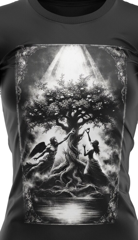 Garden of Eden Gothic Art Womens T Shirt - Etsy