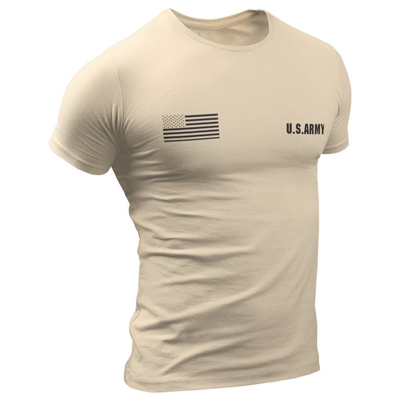 US Army T Shirt Stars & Stripes Special Forces Military Tshirt Etsy