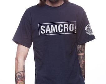 Official Sons of Anarchy Samcro Men's Navy T-Shirt