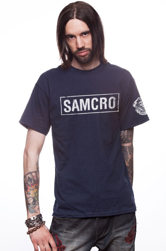 Official Sons of Anarchy Samcro Men s Navy T shirt Etsy Canada