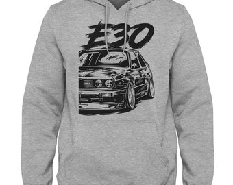 Sweat à capuche M3 grunge old school E30 pour homme