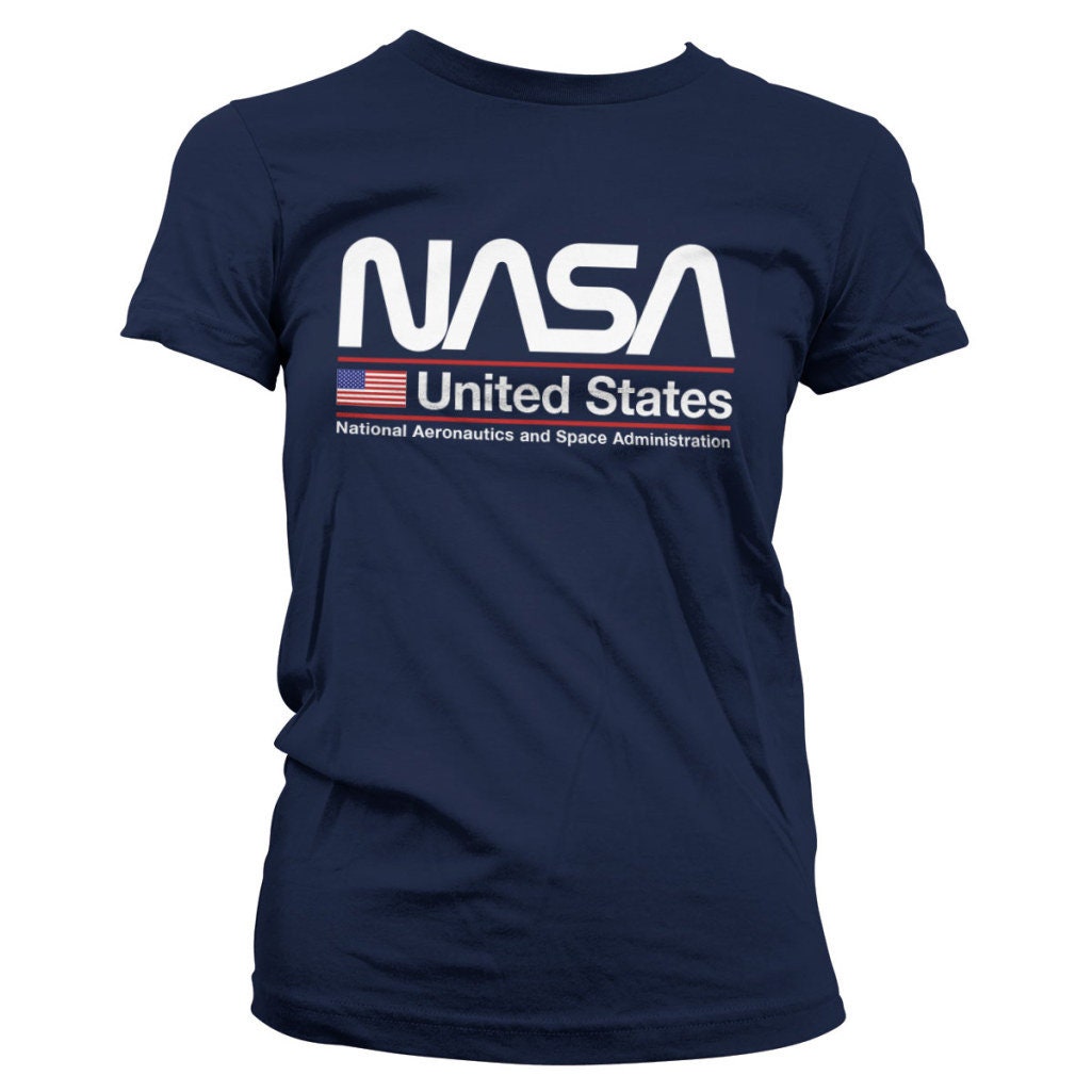 Ladies Official NASA United States T shirt Etsy