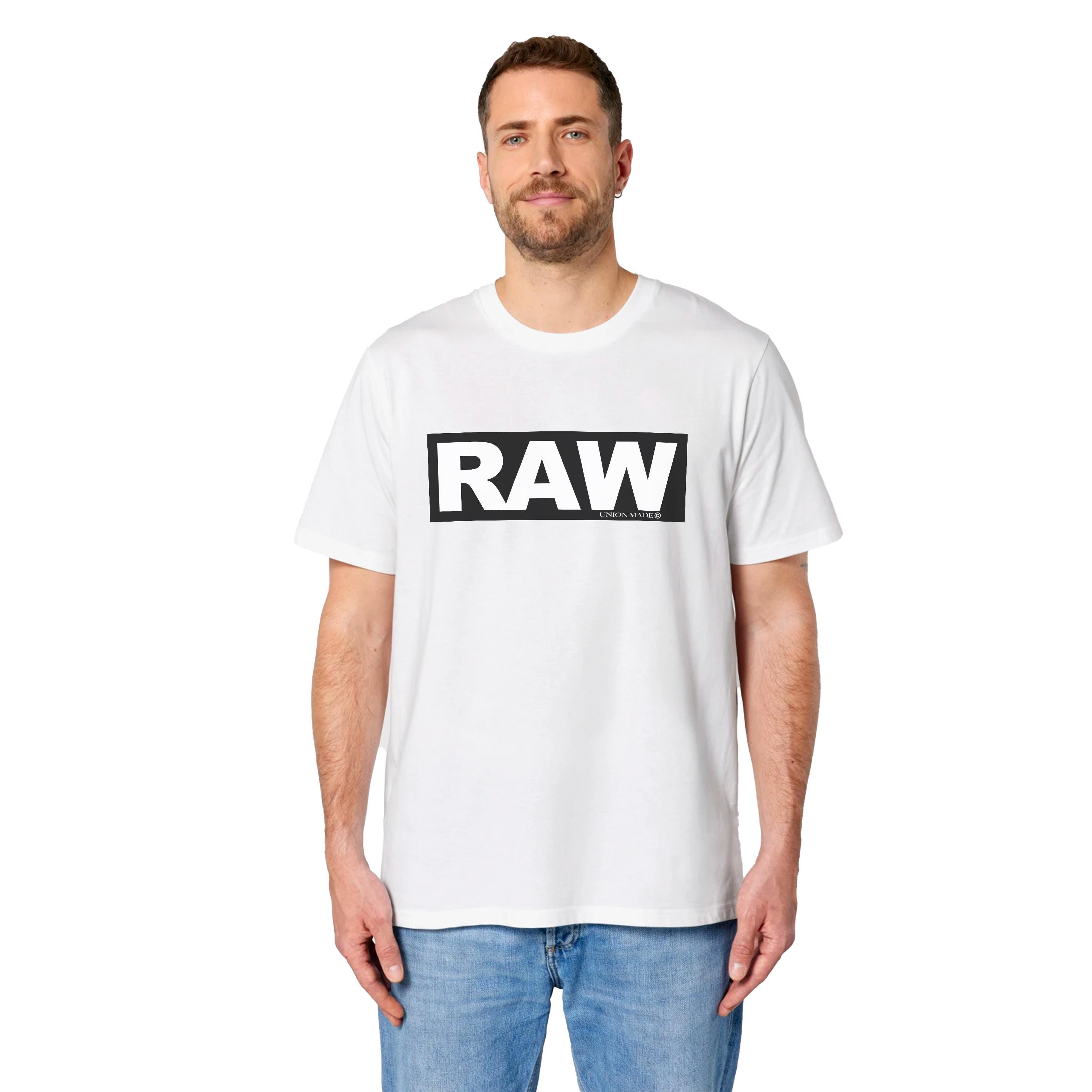 Union Made Raw Denim Original Raw Unisex Casual Crew Neck T Shirt