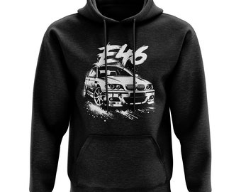 E46 M3 Grunge zwarte hoodie