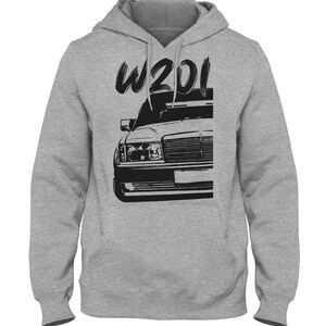 Old School 190E W201 Sweat à capuche foncé pour hommes 2076 Heather Grey