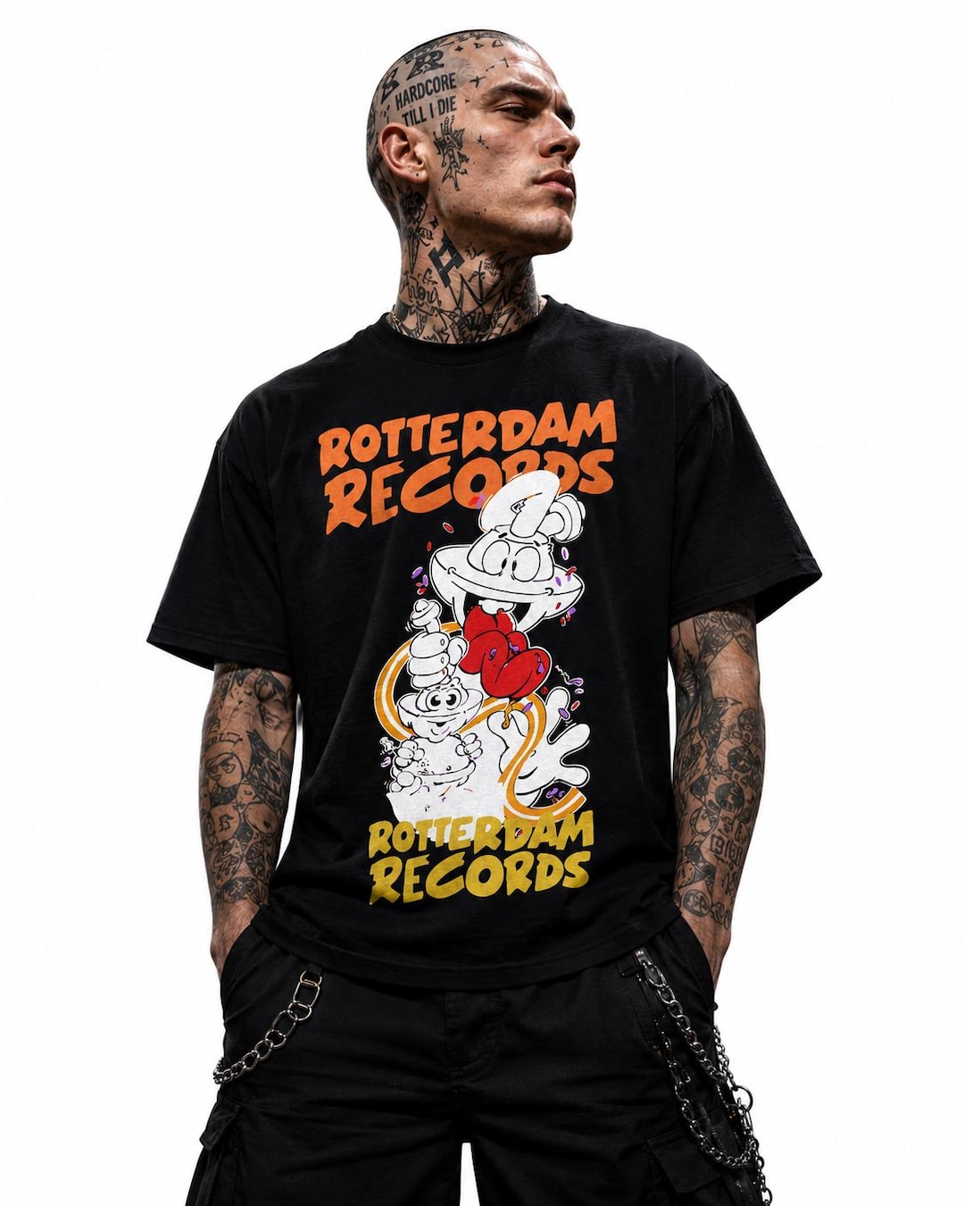 90s XL HI FI AND THE ROADBURNERS tシャツ Rotterdam Records T-shirt: 90s Gabber Hakken Rave Tee - Etsy Norway
