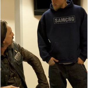 Sons of Anarchy Samcro Men's Navy Hoodie image 2