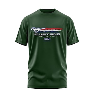 Maglietta Shelby Racing T-shirt Uomo Ford Mustang Con Stampa Shelby, Mopar E Racing - Cotone 100%, Taglia Regolare, Perfetta Per Regali T-shirt Regalo Per Appassionati Auto - Foto 3