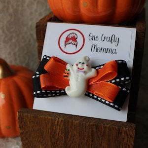 Halloween Hair Accessories black and orange ghost