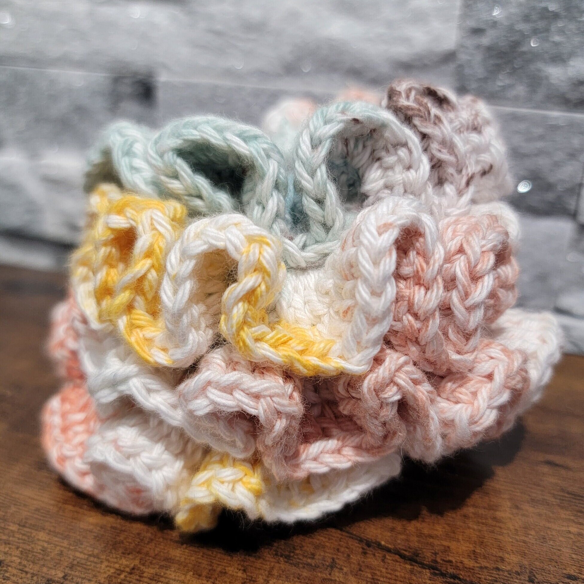 Cotton Scrunchie - Sunlit Seafoam