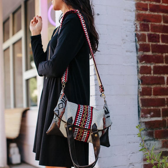 fair trade leather crossbody bag