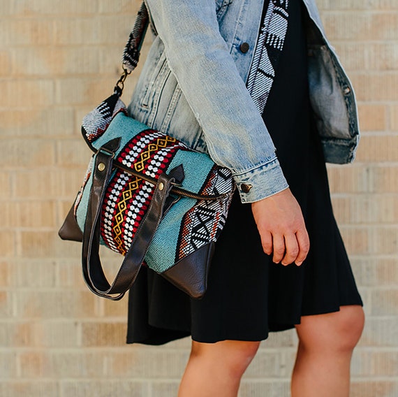 fair trade leather crossbody bag