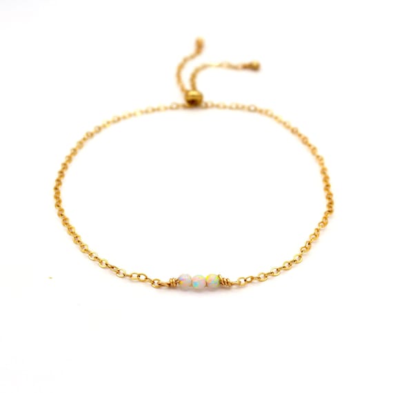 Child Size Created Blue Opal Necklace 14K Gold-filled Adjustable Length Child Size Created Blue Opal Necklace 14K Gold-filled Adjustable Length