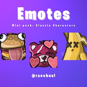 Game Emotes: Classic Characters Mini Pack