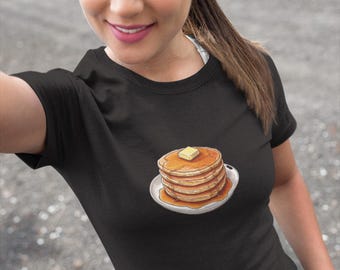 Pancakes T-Shirt, Breakfast Foodie Tee