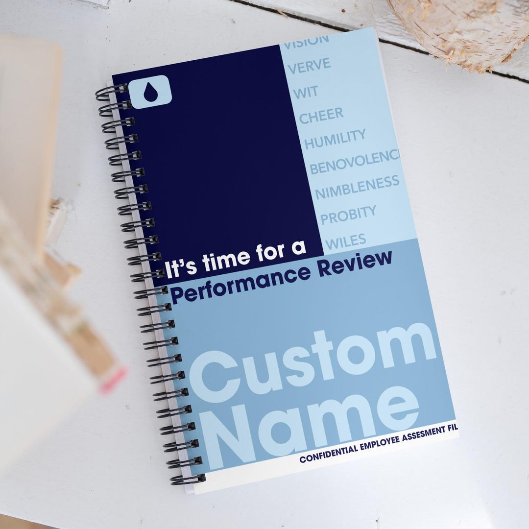 Personalized Spiral Notebook | Severance | Lumon Employee Review | 5.5 ...