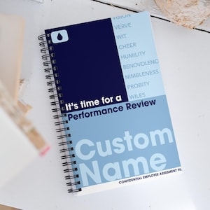 personalized Spiral notebook | Severance | Lumon Employee Review | 5.5″ × 8.5″
