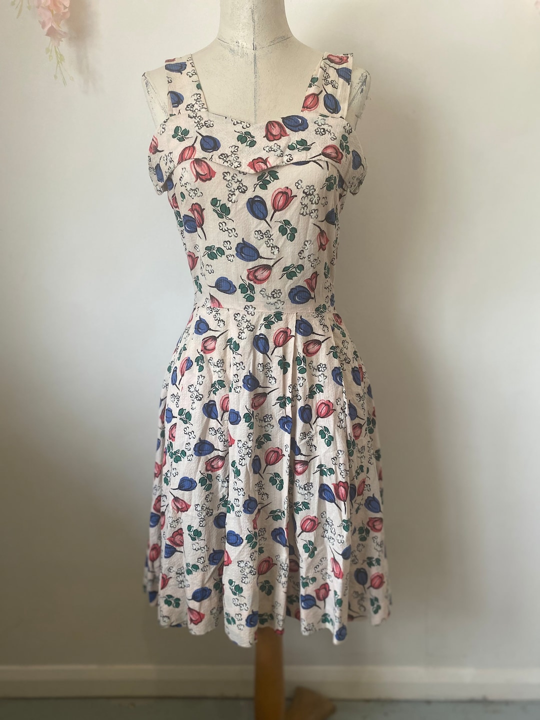 1950s Cotton Dress Etsy UK