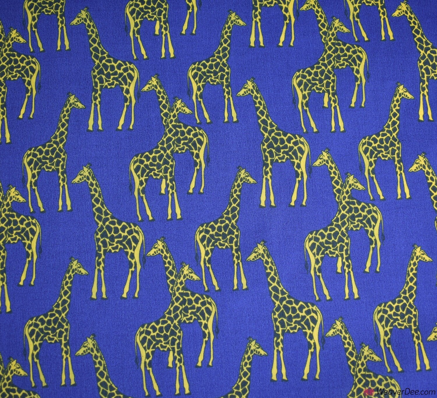 Giraffe print fabric on navy Premier Print Poly Cotton Etsy