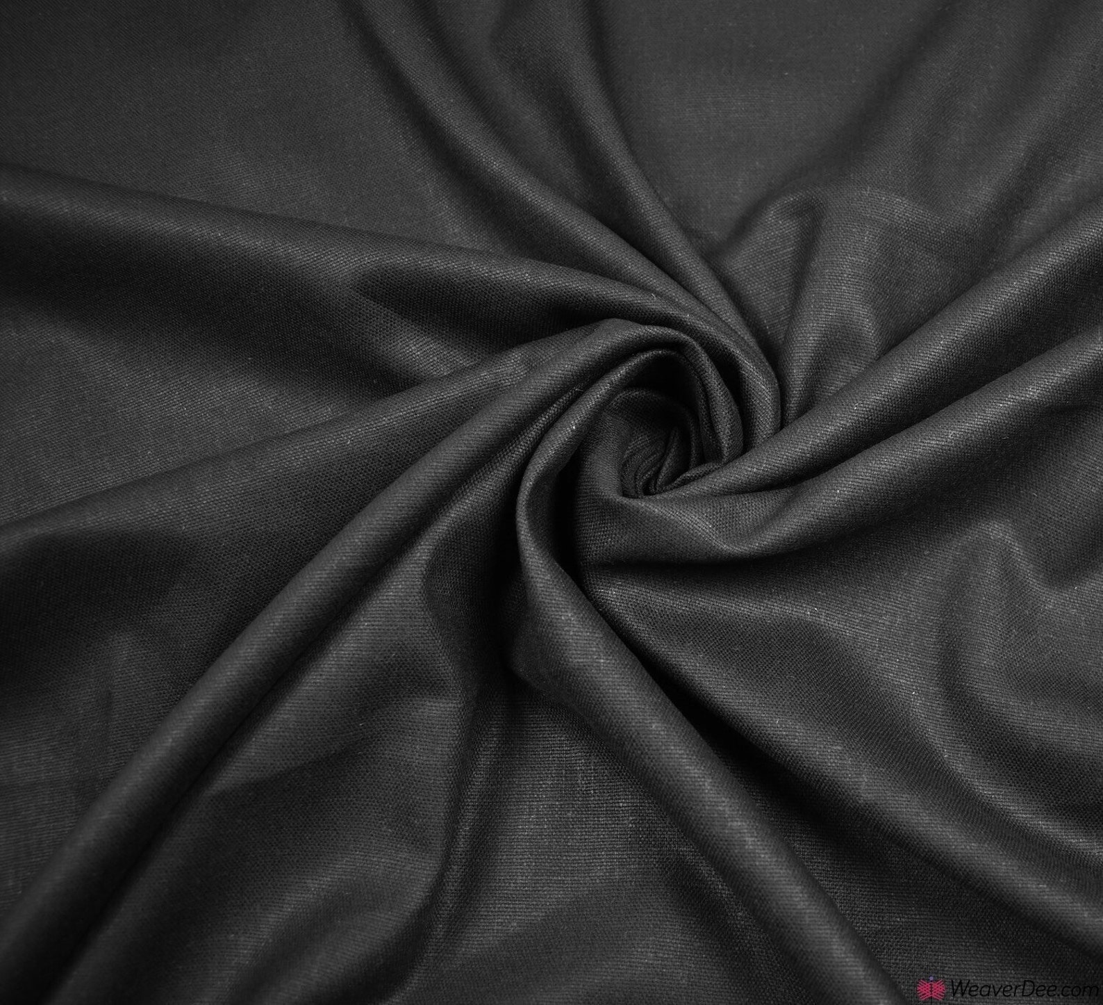 Plain Linen Fabric Black Linen Cotton blend | Etsy