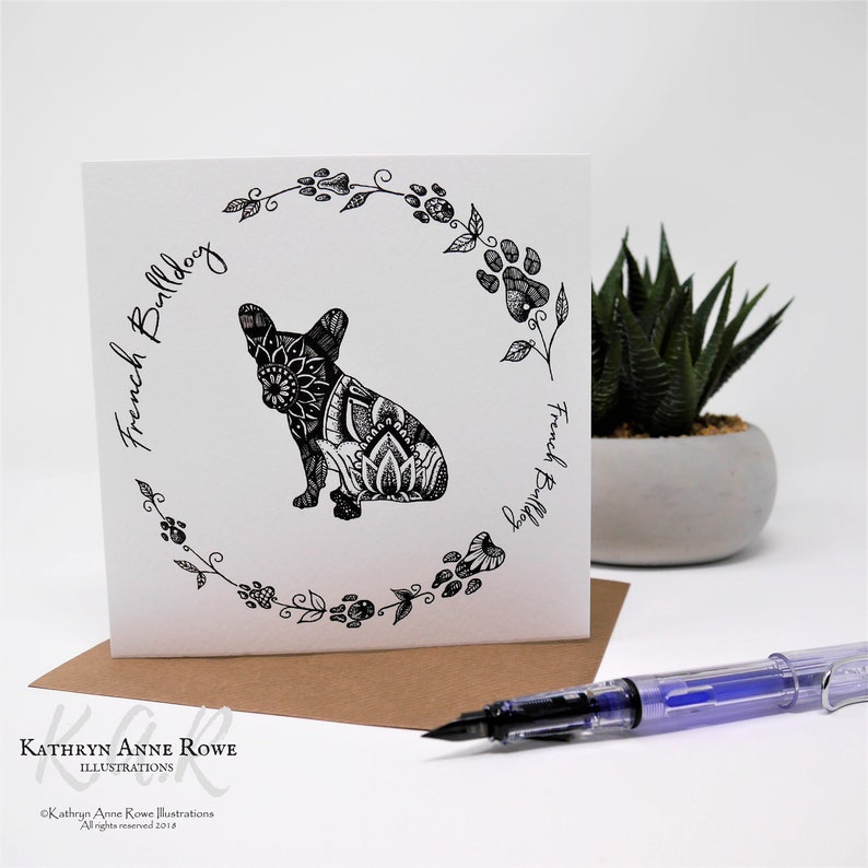 French Bulldog Card French Bulldog French Bulldog Gift - Etsy UK