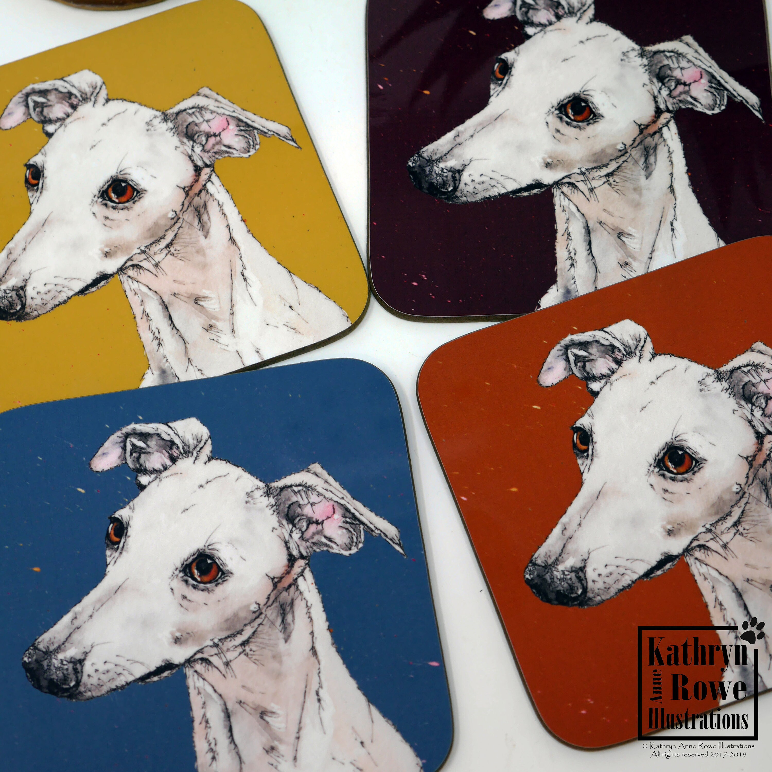 Whippet Whippets Whippet Gifts Sighthound Coaster Wedding Etsy UK