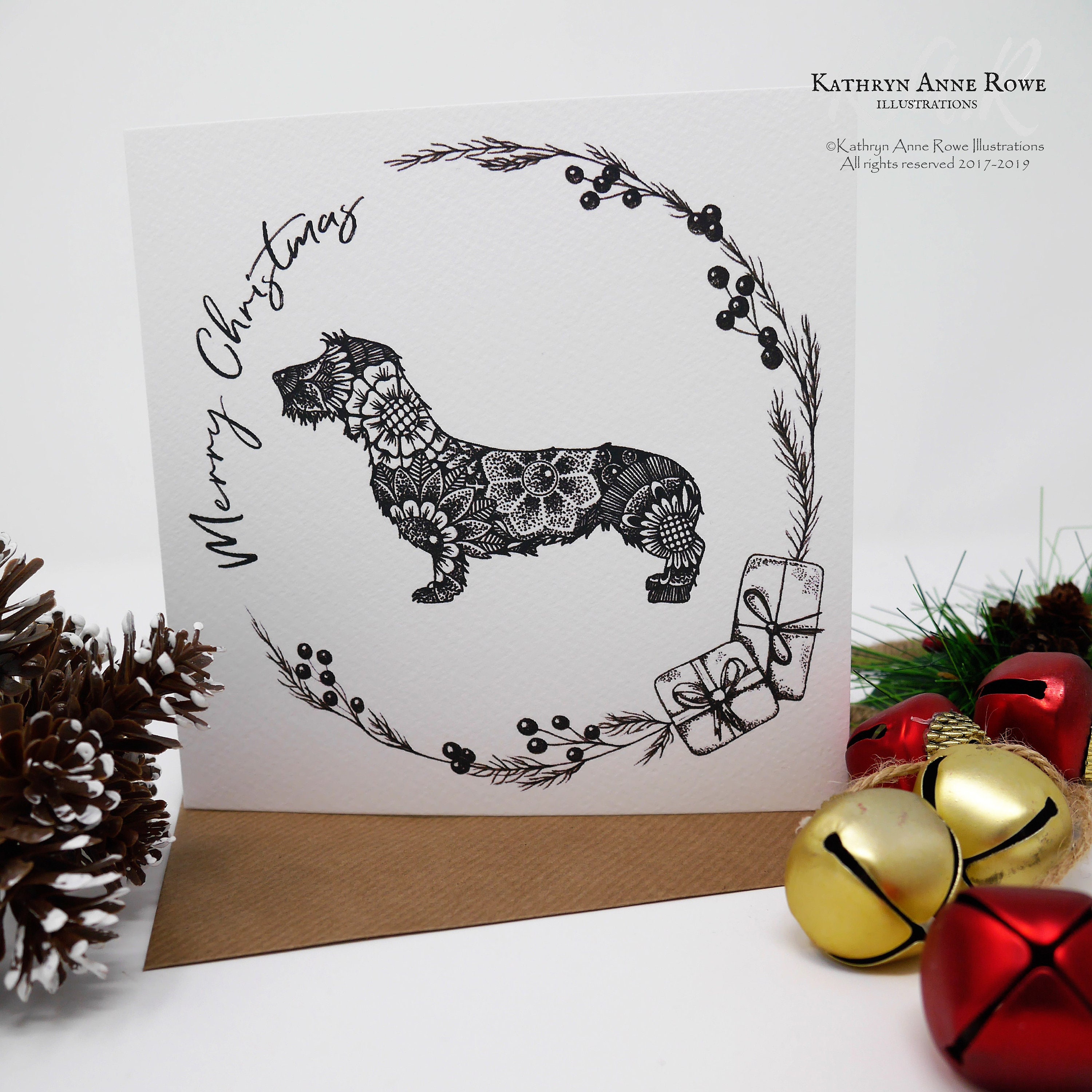 Dachshund Dachshund Lovers Dachshund Gifts Christmas Card - Etsy UK