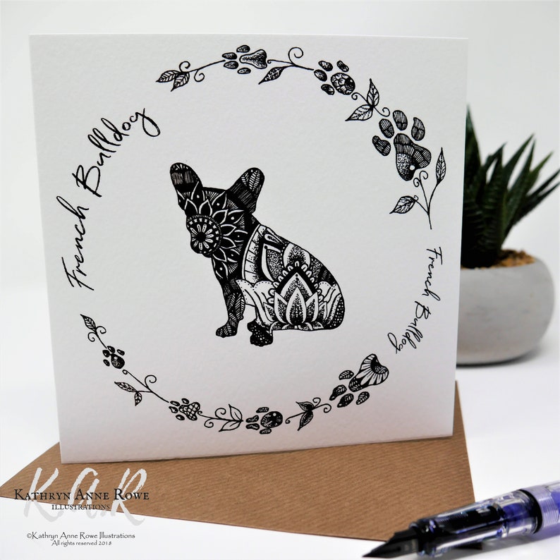 French Bulldog Card French Bulldog French Bulldog Gift - Etsy UK