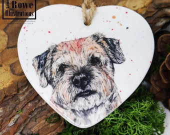 Border Terrier, Border Terrier Gifts, Terrier Gift, Terrier Decoration, Personalised, Pet Loss, Memorial, Decoration, Letterbox Gift,