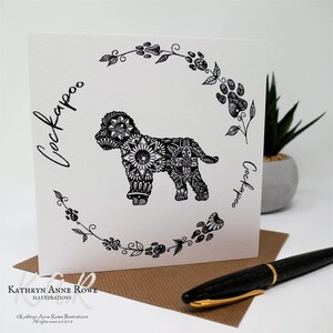 Cockapoo Card, Cockapoo, Cockapoo Gift, Cockapoos, Gifts for Cockapoo ...