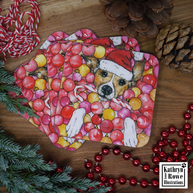 Jack Russell Terrier Jack Russell Coaster Gifts For Jack Etsy