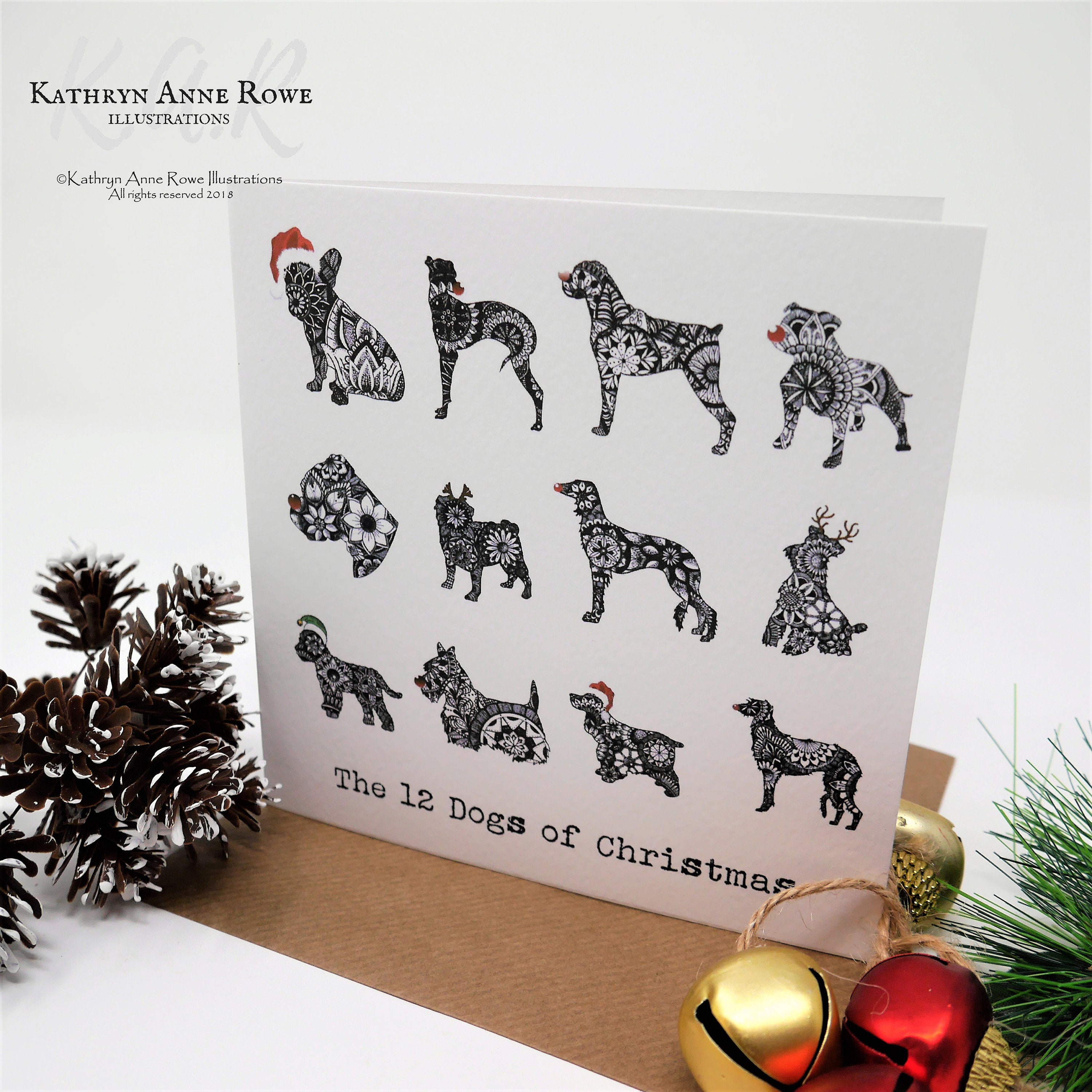 Dog Christmas Card Dog Card Dog Christmas Card Dog Card 12 | Etsy