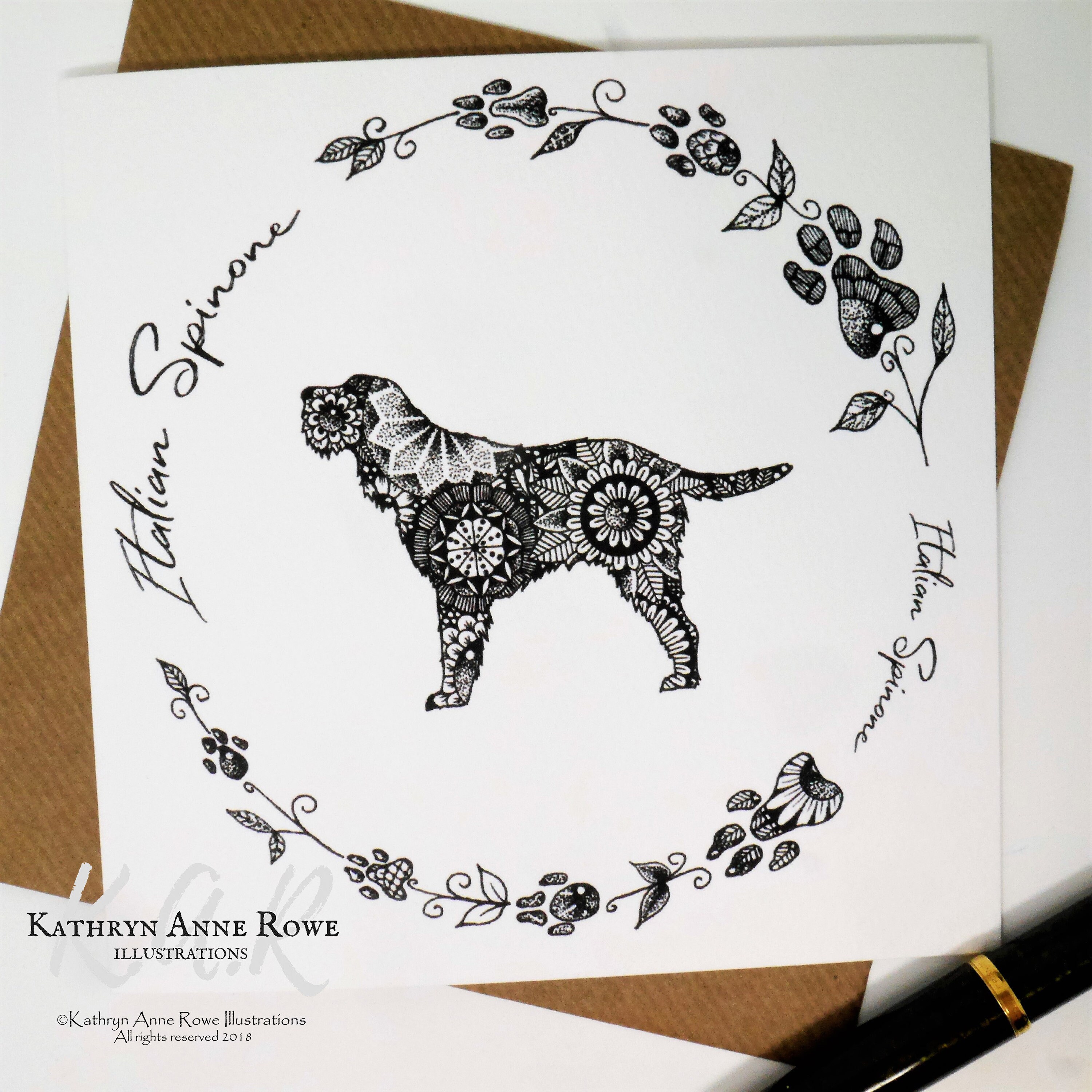 Italian Spinone Card Italian Spinone Italian Spinones  
