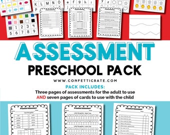 Preschool Assessment Forms Printable, homeschool preschool, prek assessment, printable forms