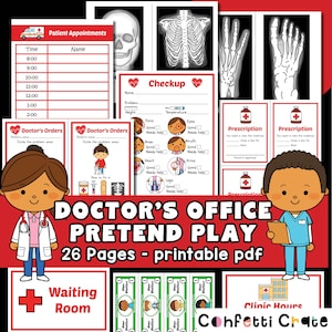 Doctor Pretend Play Printables for Preschoolers