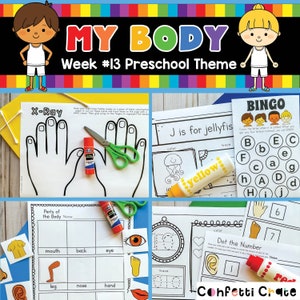 My Body Preschool Curriculum Printable, Homeschool Preschool, Toddler ...