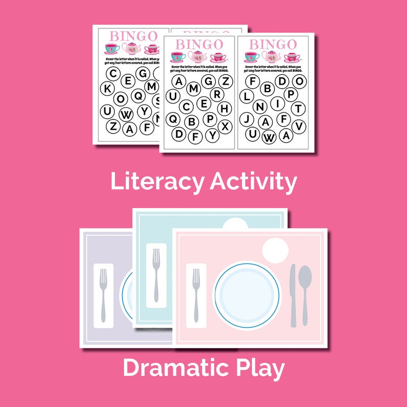 Tea Party Preschool Activities Printable for childcare or | Etsy