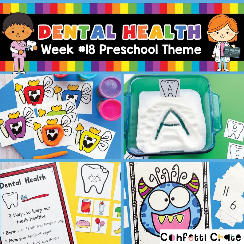 Dental Health Preschool Curriculum Printable Teeth Lesson - Etsy