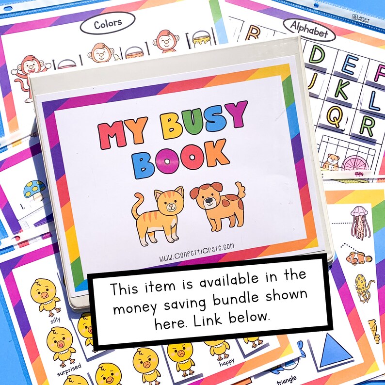 alphabet busy book page printable toddler quiet book page