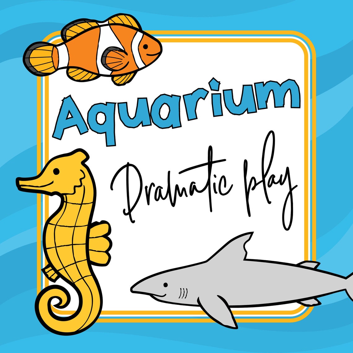 Aquarium Dramatic Play Printables Activities for Kids Home | Etsy