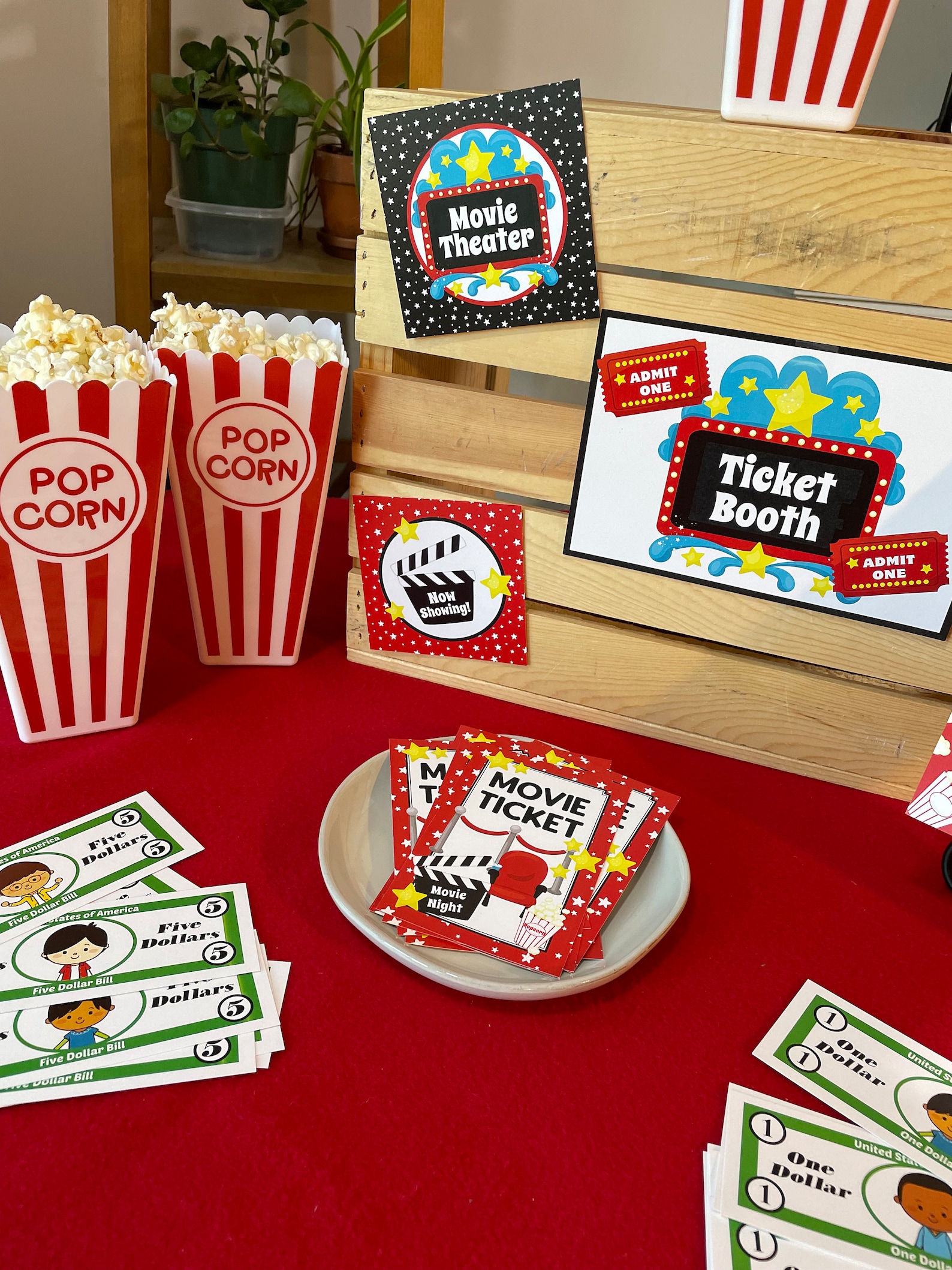 Movie Theater Pretend Play Printable Movies Dramatic Play - Etsy