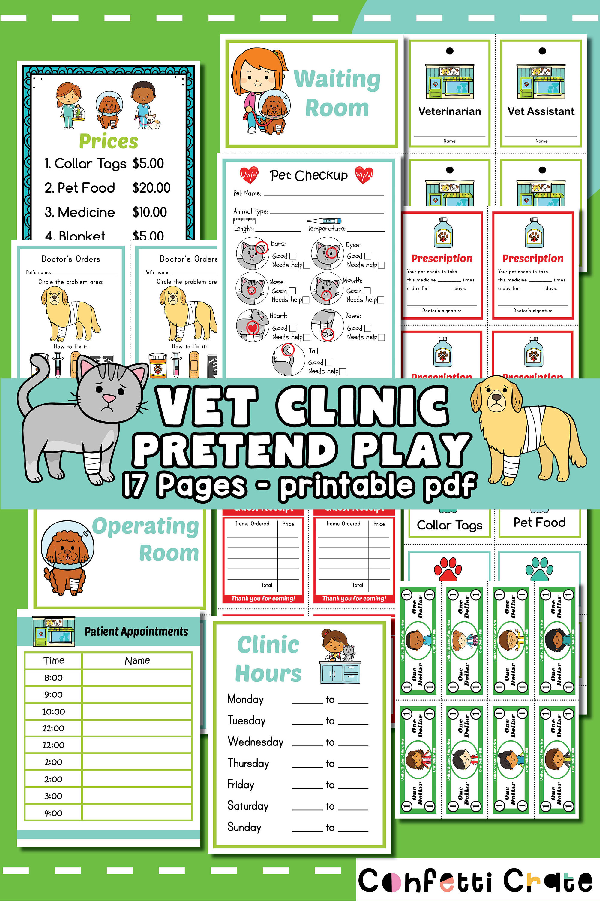 vet-clinic-pretend-play-printables-vet-dramatic-play-printable-kids-activities-toddler-pretend-play-preschool-activities-kindergarten-etsy