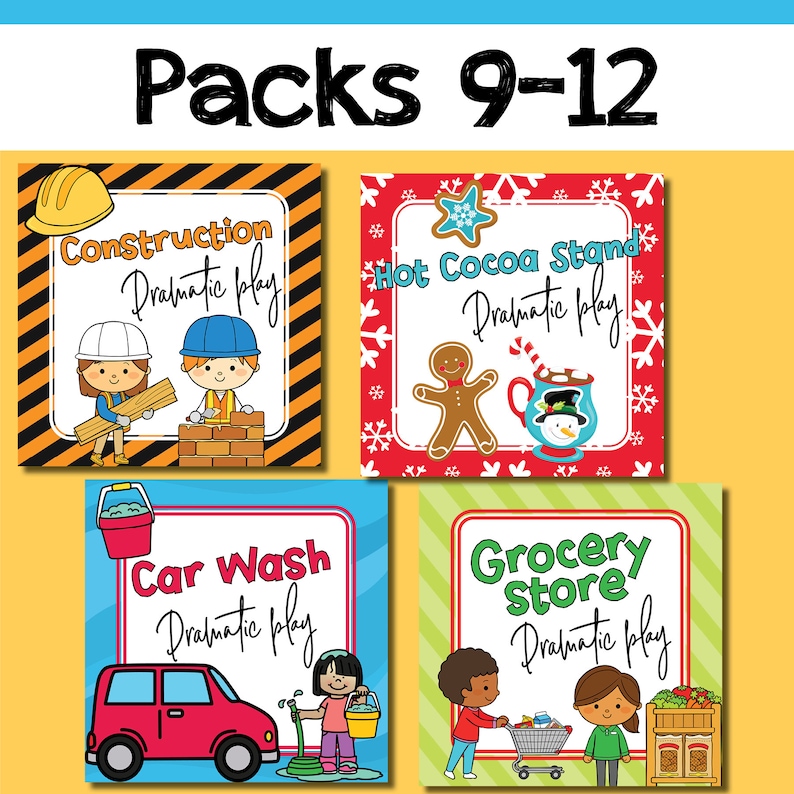 preschool activities Kids Pretend Play Printables