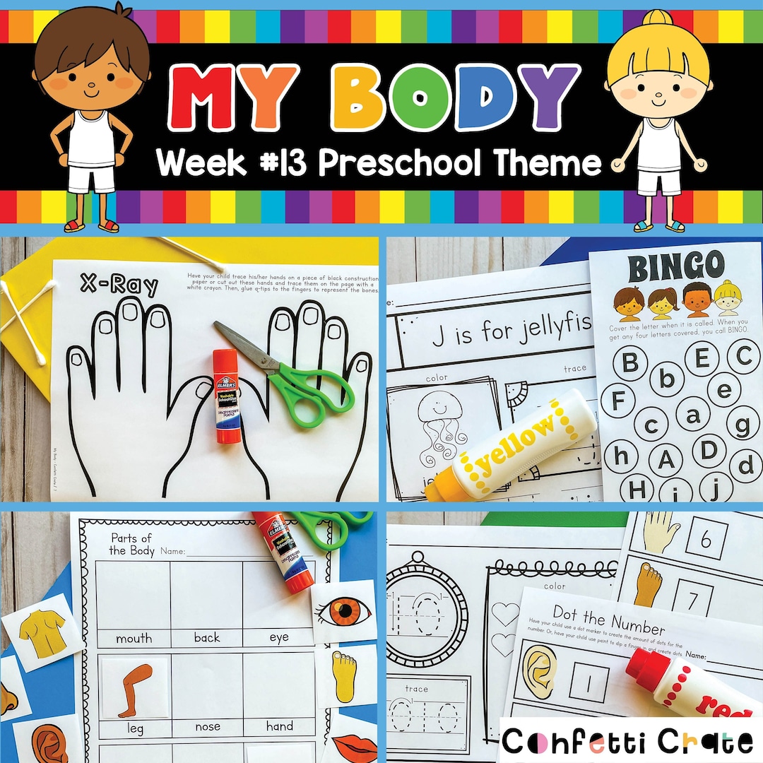My Body Preschool Curriculum Printable, Homeschool Preschool, Toddler ...