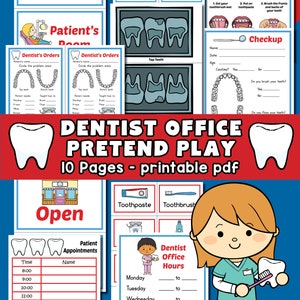 Dentist Pretend Play Printables, Kids Activities, Dramatic Play ...