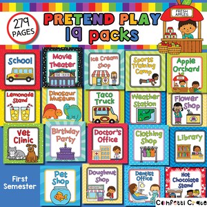 All 38 Pretend Play Printables Bundle, Dramatic Play, Instant Download ...