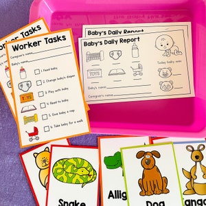 Baby Nursery Pretend Play Printable for Kids, Daycare Printables ...