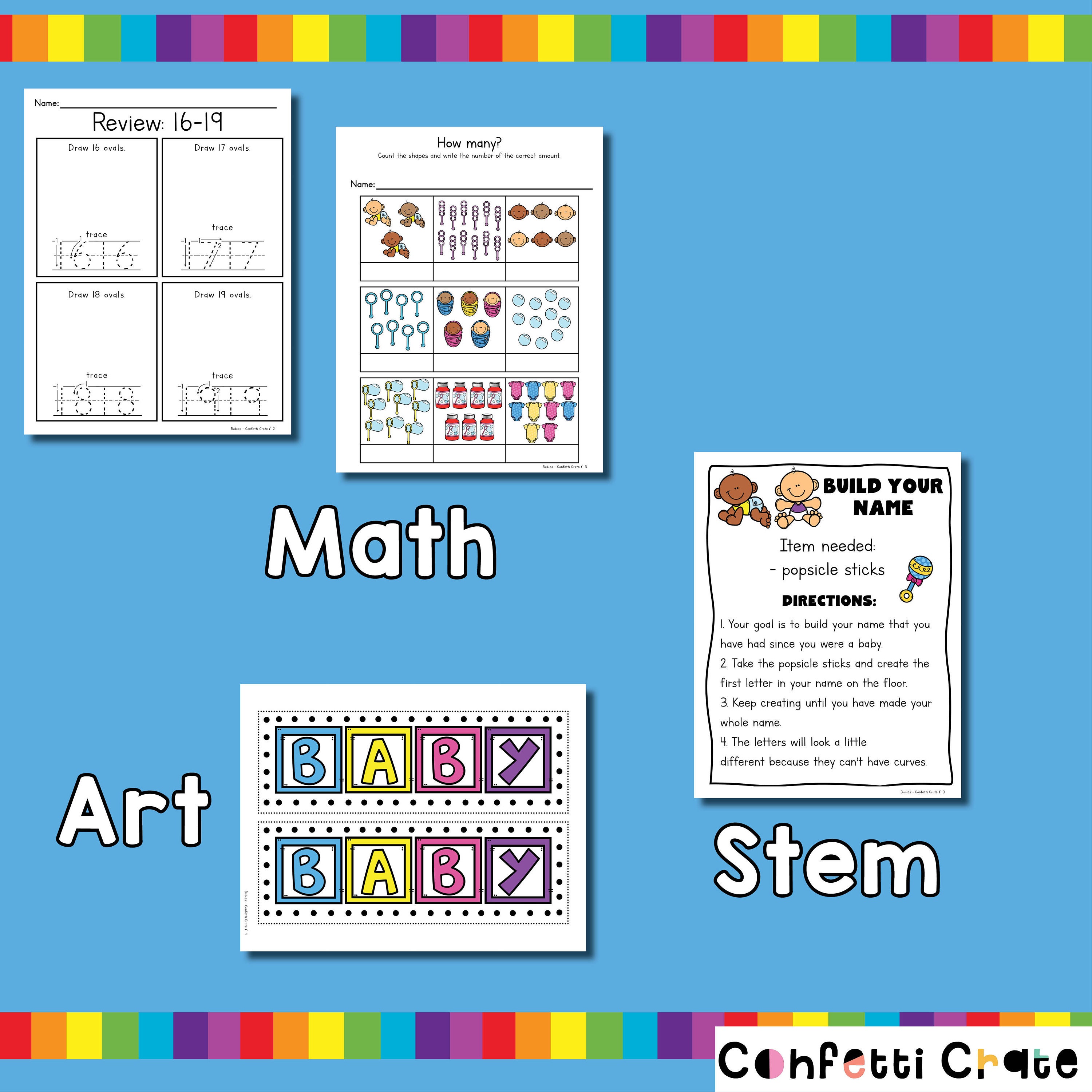 Babies Preschool Curriculum Printable - Etsy