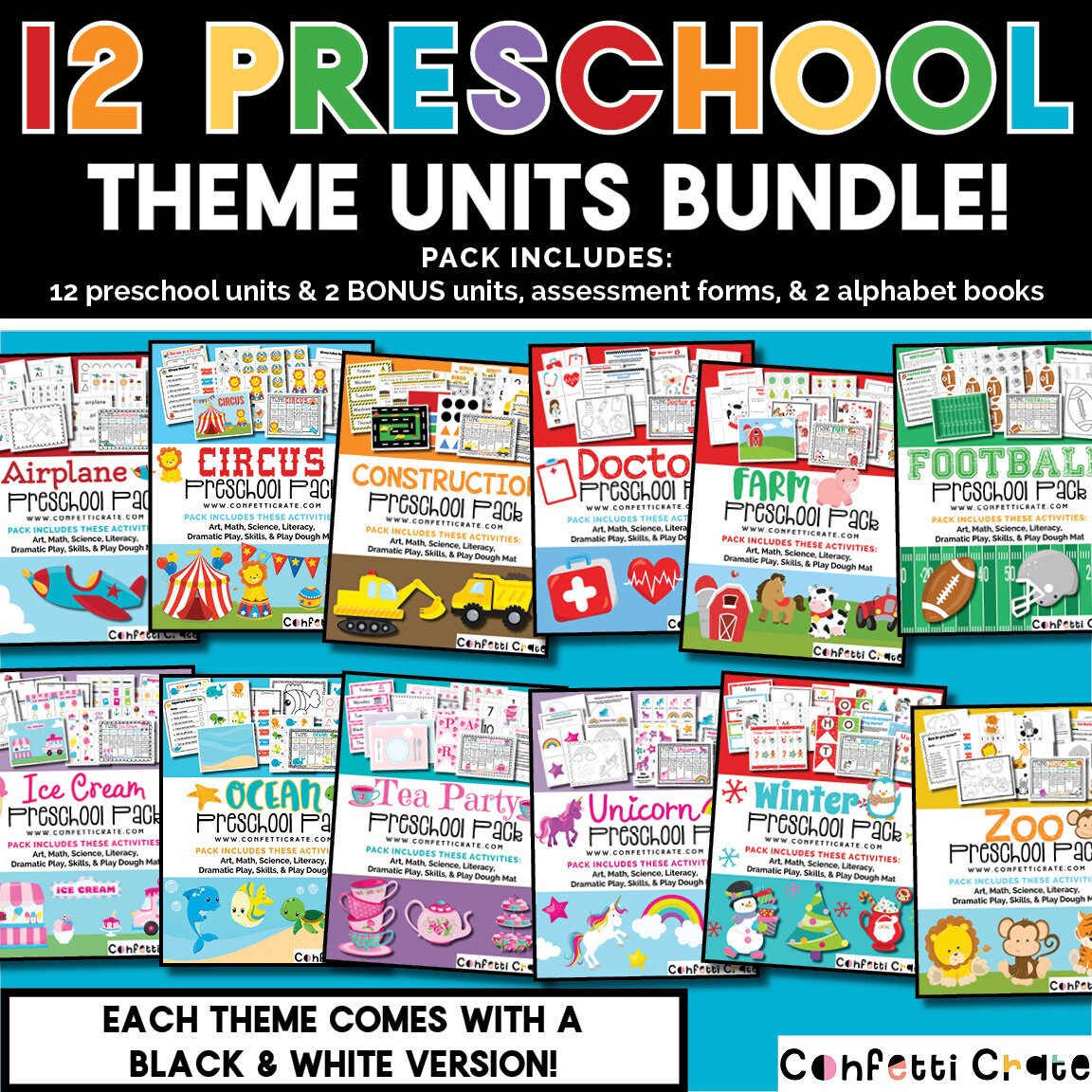 Preschool curriculum printable for homeschool preschool comes etsy